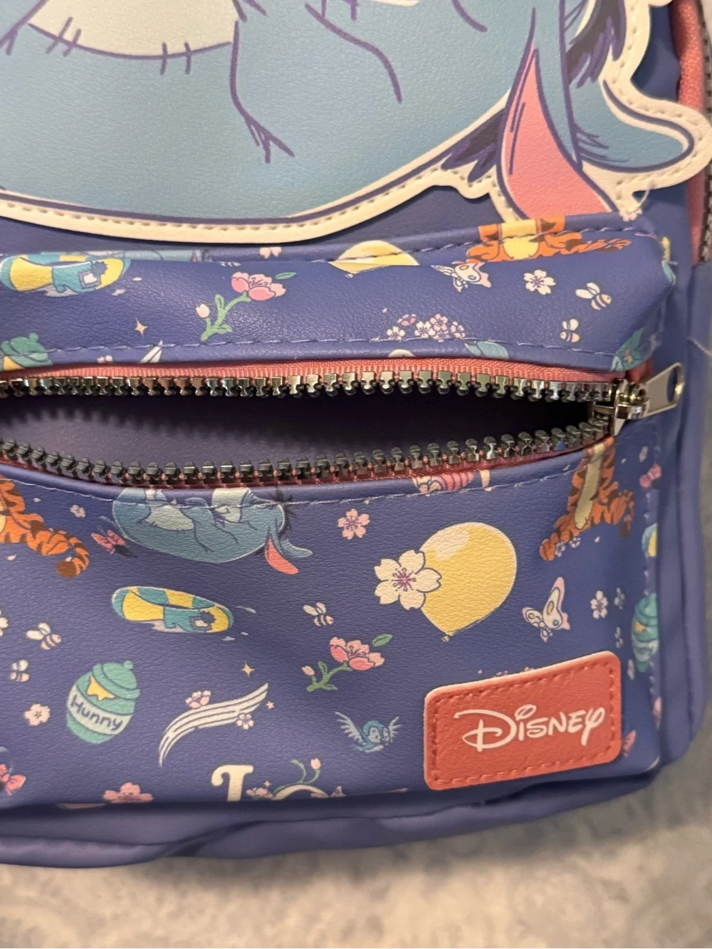 Disney Eeyore of Winnie the Pooh Mini Faux Pebbled Leather Backpack